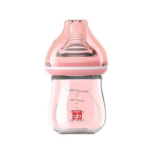 好孩子拥抱系列宽口径新生儿玻璃奶瓶120ML(粉红)B80392两件JPY带授权招加盟代理 商品图0