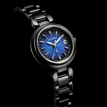 西铁城官方正品舒博钛钻石镶嵌日期显示光动能电波女表ES9466-57L 商品图5