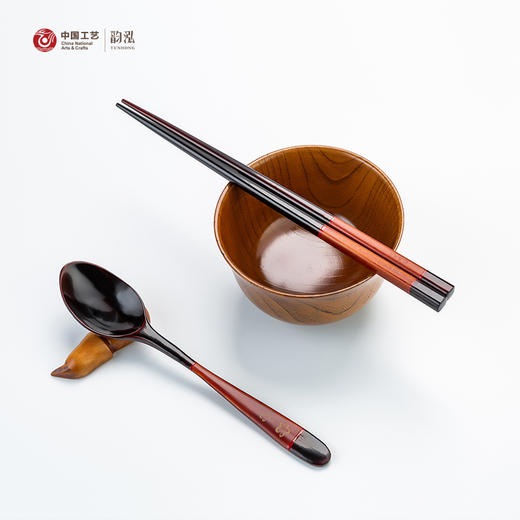 三口之家碗勺筷子礼盒套装家用送礼9027 商品图5