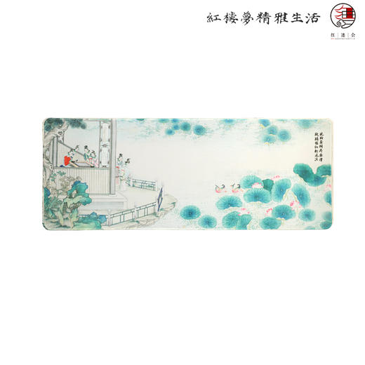红楼桌垫 超大鼠标垫 新中式国风防水防油创意电脑桌垫 商品图4