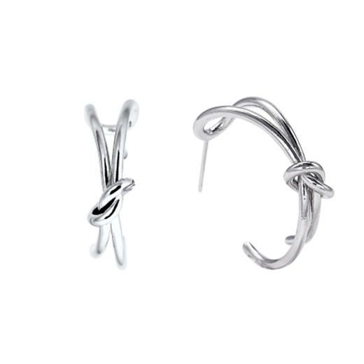 HEI KNOT HOOP EARRING 耳饰JPY带授权招加盟代理 商品图0