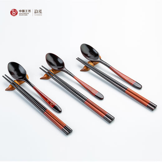 三口之家碗勺筷子礼盒套装家用送礼9027 商品图2