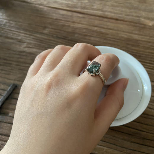 天然聚宝盆绿幽灵戒指 招正财 旺事业 预售 商品图0