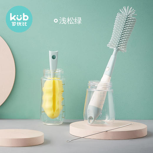 可优比硅胶清洁刷套装360度旋转硅胶刷奶嘴刷清洗奶瓶刷子 3个装JPY带授权招加盟代理 商品图0