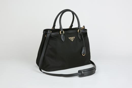 奥莱[PRADA单肩包1BA579 NERO TESSUTO + SOFT CALF（TRA）JPY带授权招加盟代理 商品图3