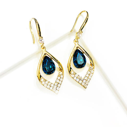 JU-A6213新款潮女气质流行大气耳坠韩国网红耳饰时尚水滴形耳钩 商品图2