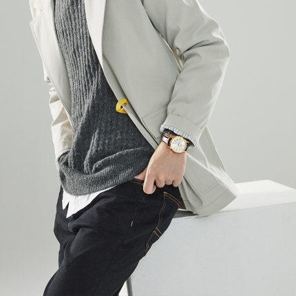 西铁城官方正品日期显示钢带防水复古简约机械男表NH8390-89A 商品图6