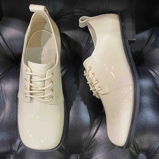 LFGJ 12802 小皮鞋女英伦风复古方头系带高面酷帅街头单鞋 商品图11