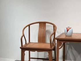 红桥红  家具严选  缅甸花梨（大果紫檀）  【如意垂手圈椅三件套】