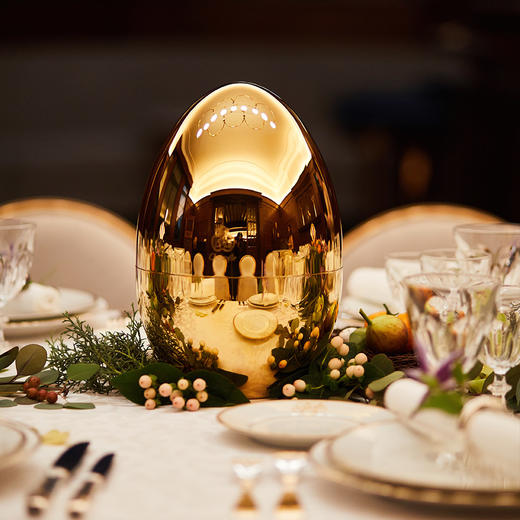 CHRISTOFLE 昆庭 MOOD 心境蛋系列 镀金24件西餐餐具套装 商品图1