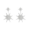 JU-HG0320欧美气质夸张后挂式镶钻八芒星耳环网红时尚街拍太阳花耳钉耳坠女 商品缩略图4
