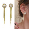 JU-A1876韩国时髦的耳坠2021新款气质春夏款珍珠复古港风耳环女简约冷淡风 商品缩略图1