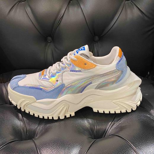 LFGJ 6807 糖果彩色老爹鞋厚底贝壳头真皮单鞋潮 商品图1