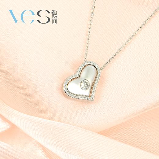 立体心形叠戴银925套链 商品图0