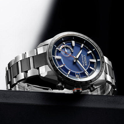 西铁城官方正品舒博钛卫星对时日期显示光动能防水男表CC3085-51L 商品图2