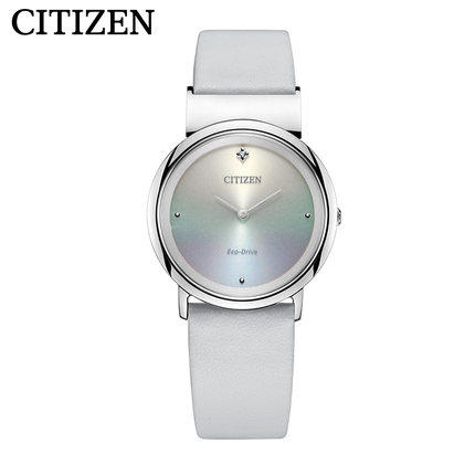 西铁城日本官方正品时尚简约舒博钛钻石镶嵌光动能女表EG7070-14A 商品图3