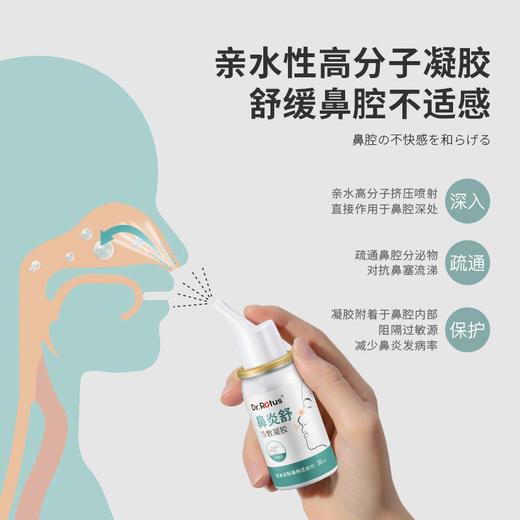 【鼻炎救星，3瓶送99元LOFR口气珠】DR.ROTUS鼻炎舒冷敷凝胶网红爆款鼻通凝胶 商品图3