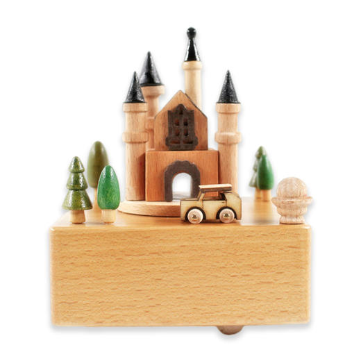 趣淘良品八音盒美丽城堡边长11CM/QT1832 商品图0