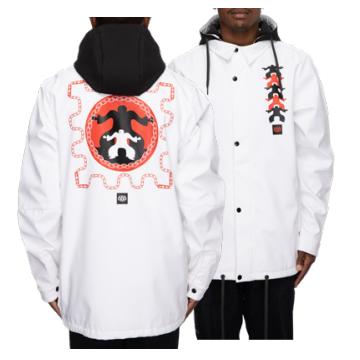 686 21-22 新款 Waterproof Coaches Jacket男款防水教练夹克 白色 商品图0