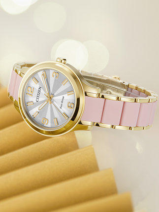 西铁城日本官方正品光动能时尚休闲女表FE7078-85A 商品图2