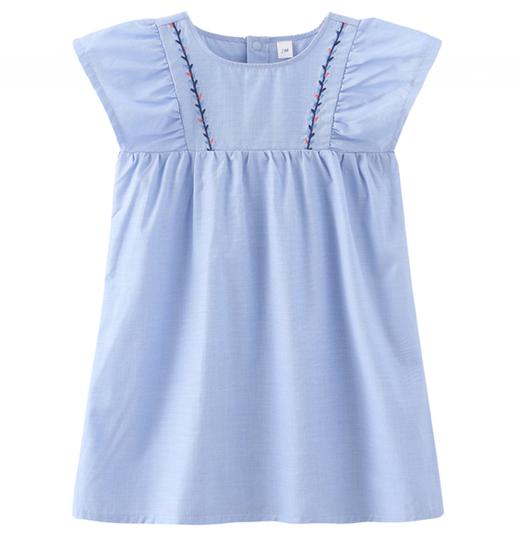 丽婴房-童衣类（夏）E1洋装\背心裙浅蓝 商品图0