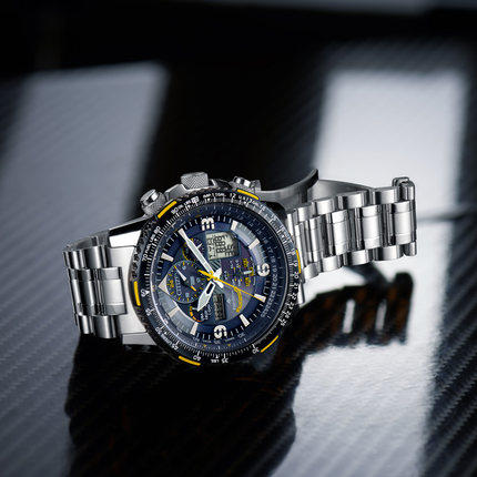 西铁城(CITIZEN)光动能多局电波男士手表空中之鹰蓝天使二代JY8078-52L 商品图3