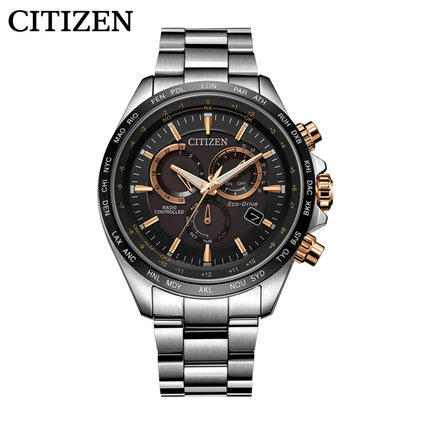 西铁城日本官方正品空中之鹰不锈钢间BIP光动能电波男表CB5834-86E 商品图4