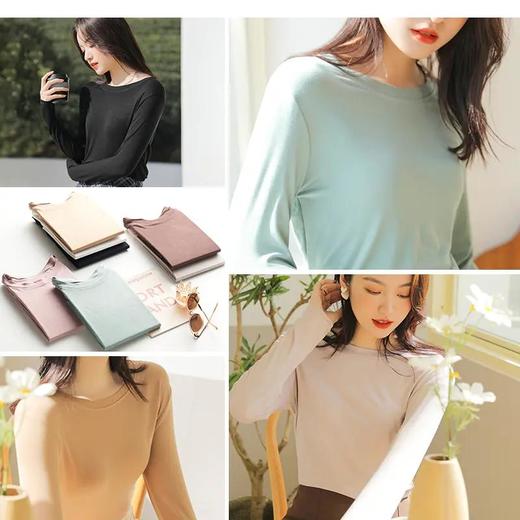 【限时福利买一送一】安舒蕾春季莫兰迪色女友衣亲肤柔软清新明亮百搭不挑人 商品图2