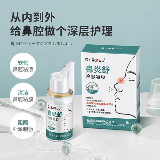 【鼻炎救星，3瓶送99元LOFR口气珠】DR.ROTUS鼻炎舒冷敷凝胶网红爆款鼻通凝胶 商品图2