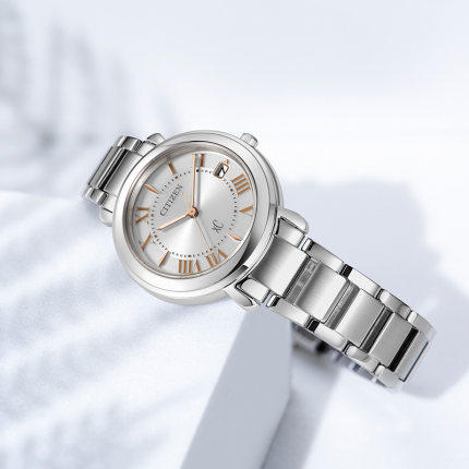 西铁城日本官方正品XC系列钢带复古时尚光动能女表EO1200-52A 商品图1