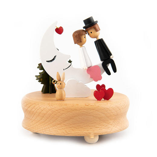 猫的天空之城月光恋曲八音盒音乐盒木质生日礼物礼盒生日快乐送女友送闺蜜 商品图0