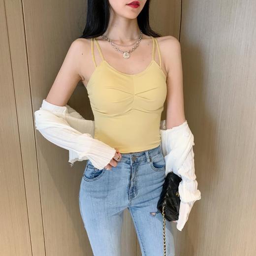 【精华美肤轻梵美肤背心】可拆卸胸垫穿着柔和肤舒适百搭单品多色可选 商品图1