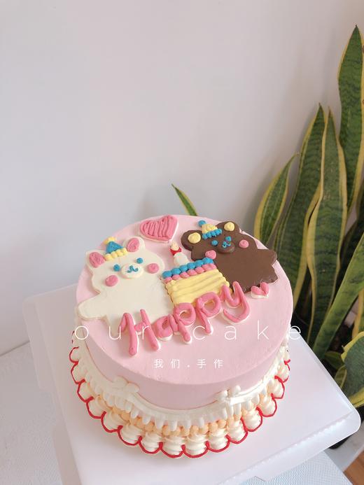 网红小熊小兔子复古蛋糕-低糖处理无添加 商品图1