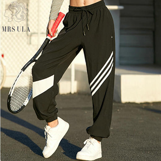 【显高显瘦舒服自在】MrsUla尤拉小姐暴走速干裤（情侣款）运动裤慵懒风休闲束脚裤清凉顺滑柔软透气居家运动外穿都好看~ 商品图1