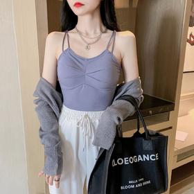 【精华美肤轻梵美肤背心】可拆卸胸垫穿着柔和肤舒适百搭单品多色可选