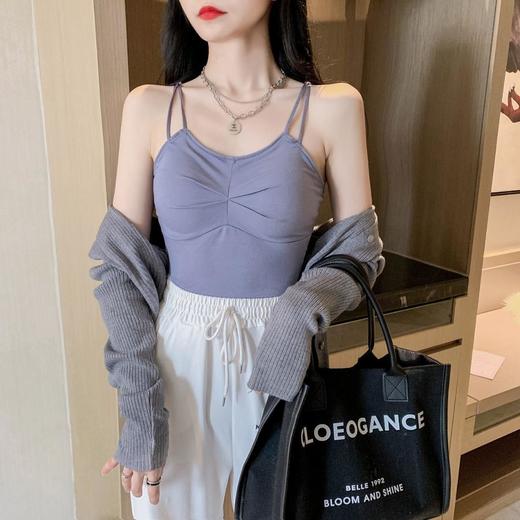 【精华美肤轻梵美肤背心】可拆卸胸垫穿着柔和肤舒适百搭单品多色可选 商品图0