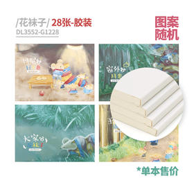 道林花袜子胶装图画本DL3552-G1228