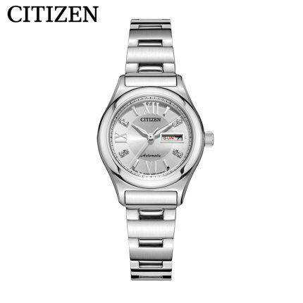 西铁城自动机械防水镶Swarovski水晶休闲女表PD7160-51A 商品图1