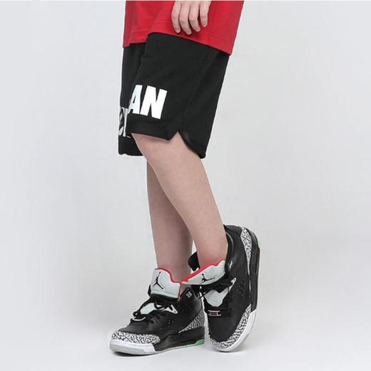 乔丹童衣夏男女儿童线圈针织运动五分短裤JD2122007 商品图1