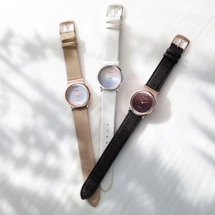 西铁城日本官方正品时尚简约舒博钛钻石镶嵌光动能女表EG7070-14A 商品图1