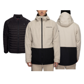 686 21-22 新款 Smarty 3合1男款雪服 灰黑拼色