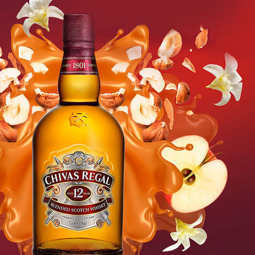 英国芝华士12年苏格兰威士忌700ml/010044 陈酿12年细腻口感值得一尝特调 商品图1