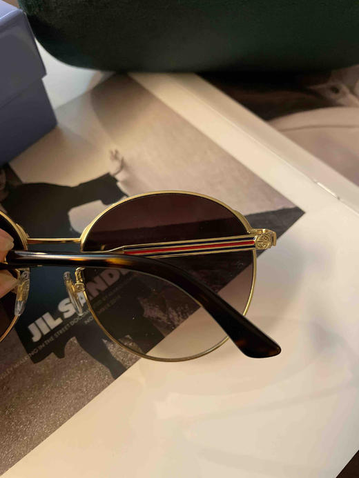 明星同款GUCCI墨镜男女圆形GG0206SK古驰太阳镜 商品图8