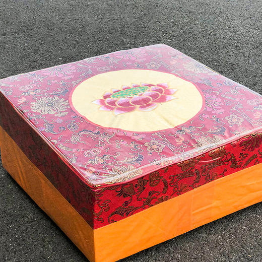 拜凳45*45莲花(红) 商品图1