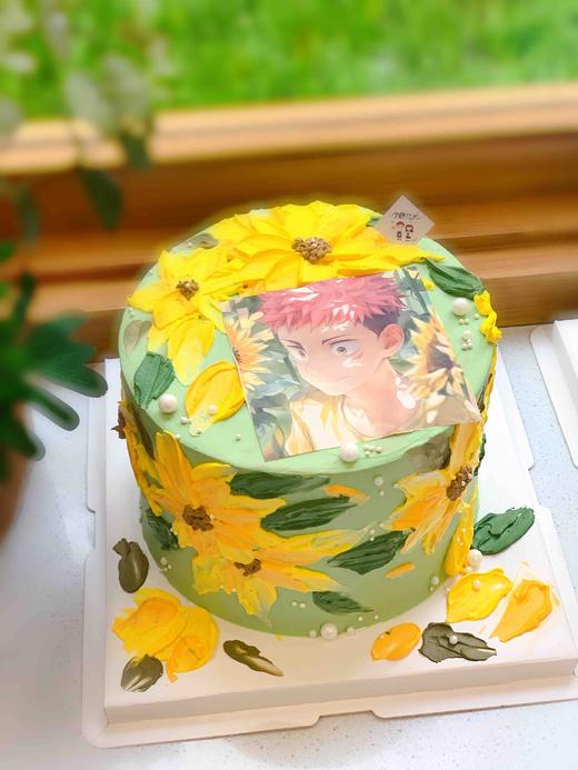 向日葵照片蛋糕 下单前请仔细阅读商品详情 商品图1