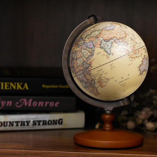 朋宸中文版仿古有灯触控地球仪 5英寸/13CM/PC-105HS3W-2 商品图1