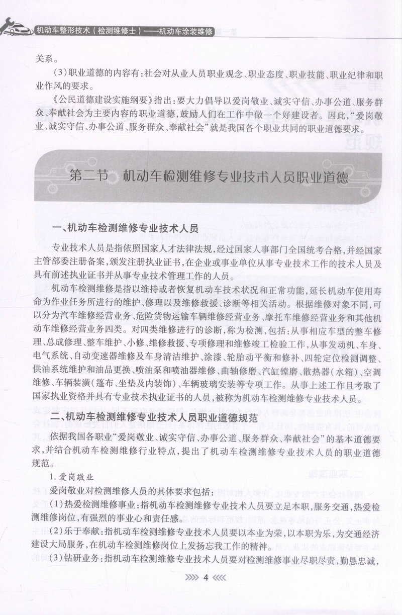 书摘图-书摘图6-机动车整形技术（检测维修士）-机动车涂装维修 全国机动车检测维修专业技术人员职业水平考试用书