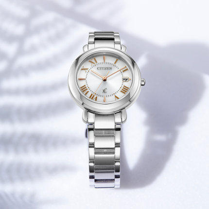 西铁城日本官方正品XC系列钢带复古时尚光动能女表EO1200-52A 商品图3