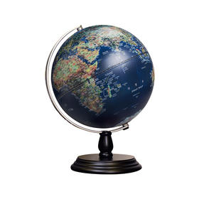 TC朋宸中英文版有灯行政两用图立体山脉地球仪10寸/25CM/PC-110HMBW-AR 