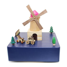 趣淘良品深兰荷兰风车大号 14CM/QT1603